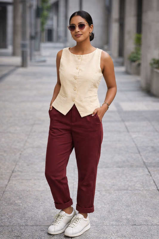 Total Look Aura Bordeaux